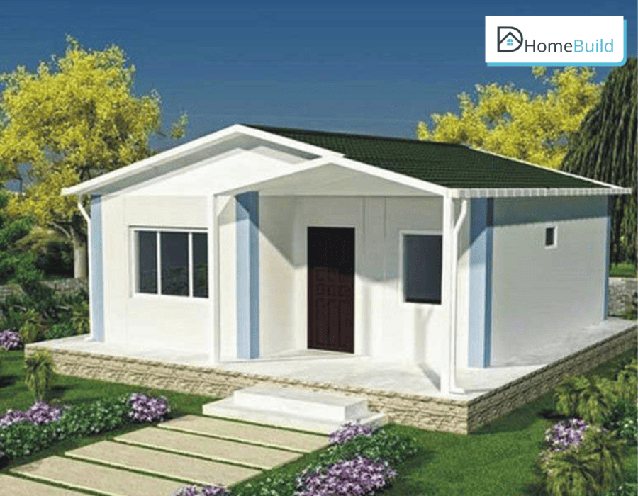 mau nha cap 4 mai thai don gian 2 Nhà mái Thái cấp 4 nhỏ gọn, có sân vườn phù hợp khu vực nông thôn