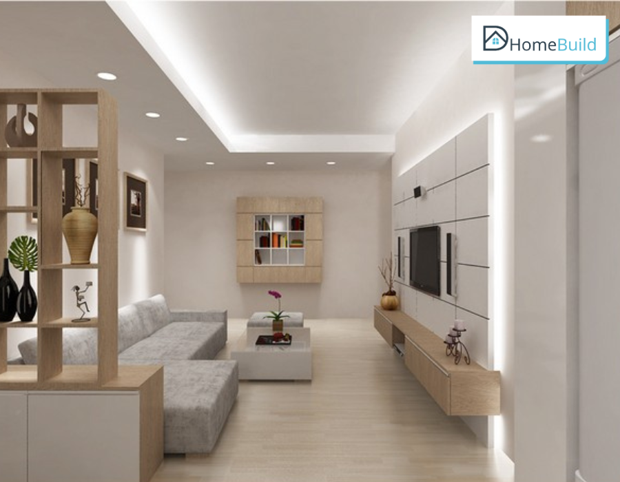 tran don gian am den led Sử dụng đèn led âm trần giúp tôn nên vẻ đẹp cho trần nhà, phong cách hiện đại, đơn giản
